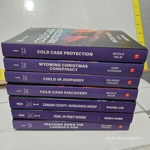 Harlequin Lot of 7 Romance Books Beach Travel Reads INTRIGUE #4